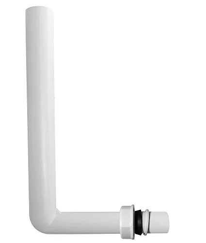 TG-Kunststoffe Überlaufrohr 250 x 150 mm mit Verschraubung/Überlaufverbindung