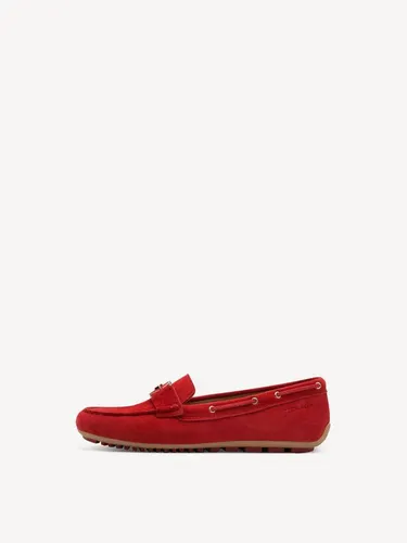Tamaris Damen Moccassin flach Leder, rot, 38 EU in rot von Tamaris