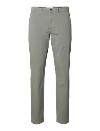 Selected Homme Herren Chino Hose SLHSLIM-NEW MILES Slim Fit - Wanderhosen in Slim Fit, perfekt für Büro und Freizeit, aus hochwertigem, farbechtem Stoff für optimalen Tragekomfort.