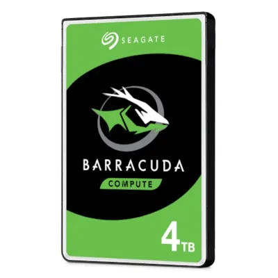 Seagate BarraCuda HDD ST4000DM004 - 4TB 256 MB 3,5 Zoll SATA 6 Gbit/s - 4 TB Festplatte mit 256 MB Cache und 5.400 U/min. Ideal für Multimedia- und Gaming-Anwendungen. Verlässliche Speicherkapazität für kreative Projekte.