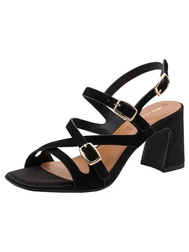 Tamaris ANTIslide Sandalette TOUCH-IT schwarz 38 EU - Elegante Sandalette in Größe 38 aus hochwertigem Leder mit ANTIslide-Technologie für sicheren Halt und TOUCH-IT Dämpfung für ein angenehmes Tragegefühl. Ideal für stilvolle Auftritte.