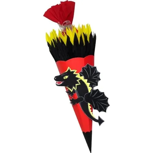 Prell Schultüte Bastelset Schwarzer Drache