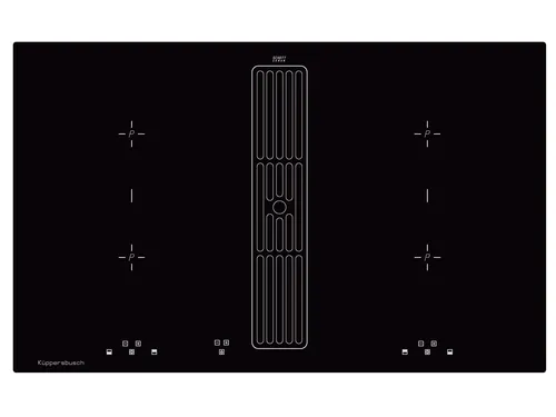 Küppersbusch KMI 8500.0 SR K-Series Induktionskochfeld - Kochfeld mit integriertem Lüfter, bietet Aluminium Fettfilter und digitale Anzeigen für Restwärme und Filtersättigung. Perfekt für moderne Küchen!