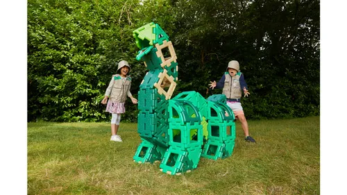 POLYDRON Großes „Dinosaurier-Set “, 130-teilig