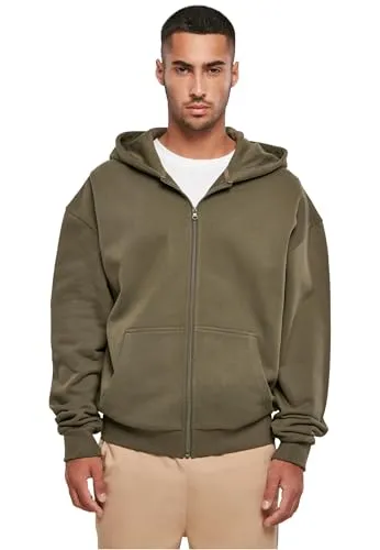Build Your Brand Herren Hoodie Ultra Heavy Zip Hoody, lässiger Hoodie mit Reißverschluss für Männer, Größen XS - 5XL