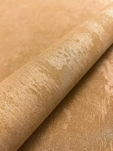 Newroom Vliestapete Gold Glamour - 3D Steintapete für Wohnzimmer & Küche - Hochwertige Vliestapete in Gold mit 3D-Optik und strukturierter Steinoberfläche, ideal für stilvolle Wohnräume. Wasser- und dampfbeständig, perfekt für Küche und Bad.