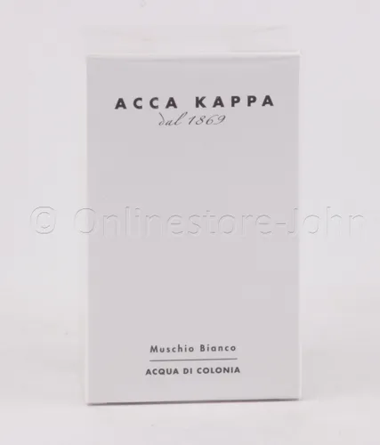 Acca Kappa Muschio Bianco Acqua di Colonia 100 ml - Unisex Duft mit warmem, reinem Moschus, ideal für jeden Anlass. Langanhaltend und elegant, perfekt für Männer und Frauen, die zeitlose Frische schätzen.