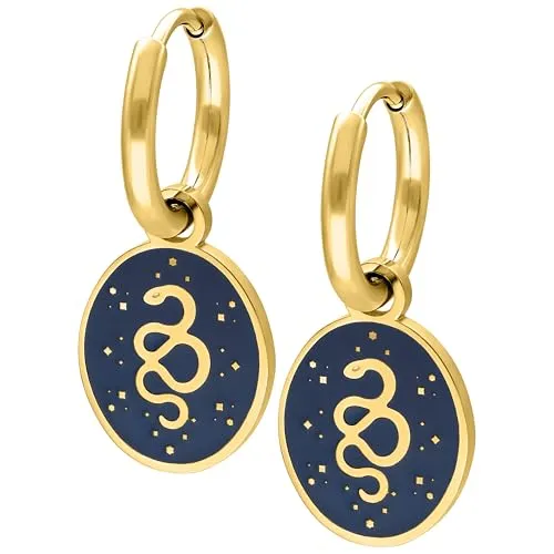 Wildcat Ohrringe - Little Mystic Snake Hoops - Gold - Chirurgenstahl 316L - wasserfest, langlebig, hautverträglich, Gold