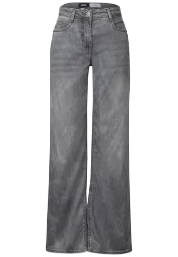 CECIL Loose-fit-Jeans 5-Pocket-Style grau 32 - Jeans im 5-Pocket-Style, aus pflegeleichtem Material mit hohem Tragekomfort und Bootcut-Schnitt, ideal für lässige Outfits.