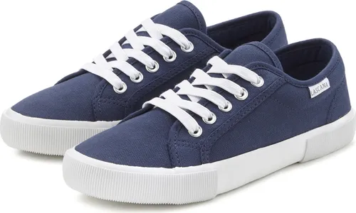 LASCANA Damen Sneaker, Gr. 37, marine - Vegane Textilsneaker von LASCANA im zeitlosen Design. Bequem mit weicher Innensohle, ideal für lässige Freizeitlooks.
