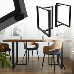 ML-DESIGN Tischbein 2er Set – Stabilität trifft Industrial-Design - Tischbeine aus pulverbeschichtetem Stahl für DIY-Projekte im Industrial-Look. Hohe Stabilität und einfache Montage machen sie ideal für Ess- und Schreibtische.