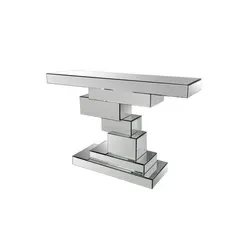 SalesFever Konsolentisch aus MDF mit Spiegelglas in silber von SalesFever