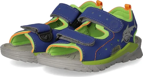 Ricosta SURF 50 4500102/160 - Coole Kinder Sandalen mit Hai-Motiv - Wanderschuhe für Kinder, ideal für den Sommer mit flexiblem, rutschhemmendem Laufsohle und individuell einstellbarem Klettverschluss für besten Halt.