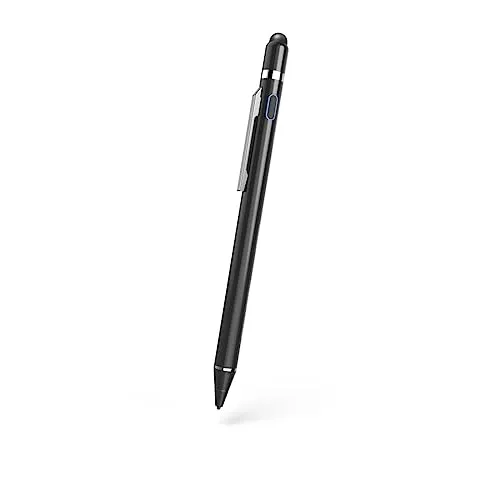 Hama Aktiver Stift für Tablet - Ultrafeiner Eingabestift mit 1,5mm Spitze, kompatibel mit iOS & Android, aufladbar für präzises Zeichnen und Schreiben