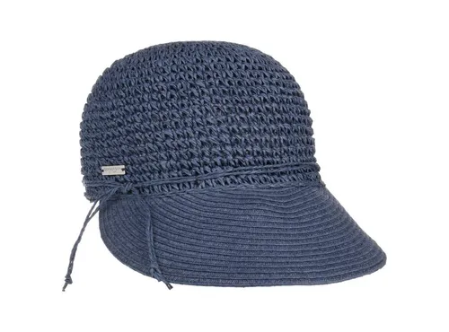 Seeberger Crochet Cap - Stilvoller Sonnenschutz für Damen - Visor für Damen in Einheitsgröße, ideal für Strand und Sonne mit schickem Design und 7.5 cm Schirmlänge.