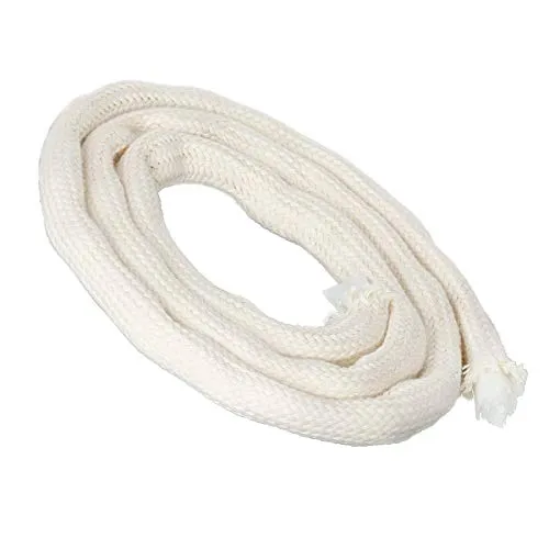 NKlaus 0,5m Docht mit Glasfasereinlage Glasfaferdocht rund Ø 12mm für Schmelzlicht Spirituslampe Öllampe für gereinigtes Lampenöl Paraffinöl Dauerdocht Gartenfackel Petroleumlampe 1267