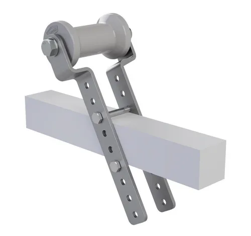 SUPROD Auffahrrampe Polyurethan Kielrolle 125/60 mm mit Halter - Robuste Auffahrrampe mit verzinktem Halter und langlebiger Kielrolle aus Polyurethan, ideal für den sicheren Einsatz im Abschleppbetrieb.