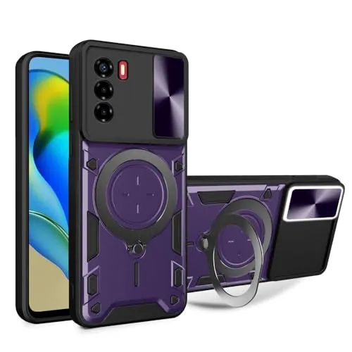 betterfon Handyhülle Kompatibel mit ZTE Blade A73 4G / V50 Smart | Stoßfest & Kratzfest | Mit Kameraschutzring, Anti-Fingerabdruck & robuster Panzer-Design | Lila