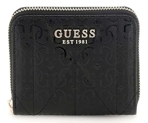 GUESS Aldina SLG Small Zip Around Wallet Black