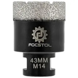 Fliesenbohrer Diamant M14 Gewinde 43mm für Porzellan - Der Fliesenbohrer Diamant M14 Gewinde 43mm ist ideal für präzises Bohren in Porzellan und Keramik. Die vakuumgelötete Technologie sorgt für hohe Standfestigkeit und Langlebigkeit. Perfekt für professionelle Anwendungen!