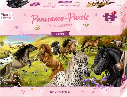 CS Panorama Puzzle Pferdefreunde 250 Teile Pferde ca. 1m breit