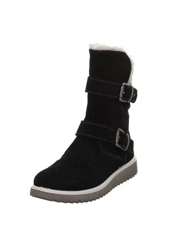 Superfit Mädchen Lora Warm Gefütterte Gore-tex Schneestiefel, Schwarz 0200, 32 EU - Wanderschuhe für Kinder mit GORE-TEX Membrane, wasserdicht und atmungsaktiv, ideal für kalte Tage dank kuscheligem Warmfutter und praktischem Innenzipp für schnellen Einstieg.