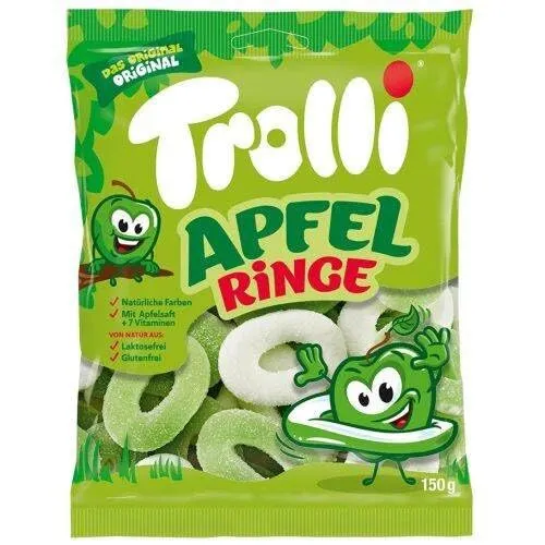 Trolli Apfelringe 150 g in grün von Trolli