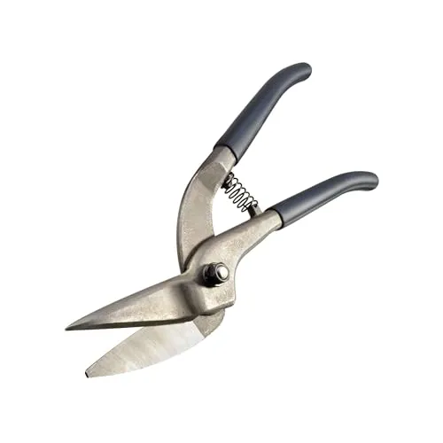 CFH Blechschere BS 766 – gerade Schnitte in stärkeren Metallblechen bis 1,2 mm, robuste Ausführung mit Softgrip-Griffen, selbstöffnend, ideal für Werkstatt-, Dachdecker- und Installationsarbeiten