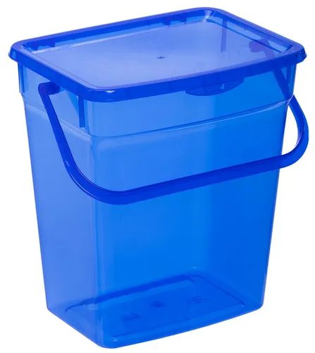 plast team Waschmittelbox 6 Liter blau-transparent