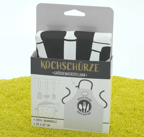 sheepworld Küchenschürze Revier 87 x 70 cm 100% Baumwolle