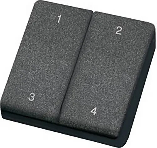 Eltako FMH4-an Funk-Minihandsender, anthrazit - Smart Home (Haussteuerungen) mit batterieloser Funktechnologie für 4 auswertbare Signale, kompakt und vielseitig einsetzbar.