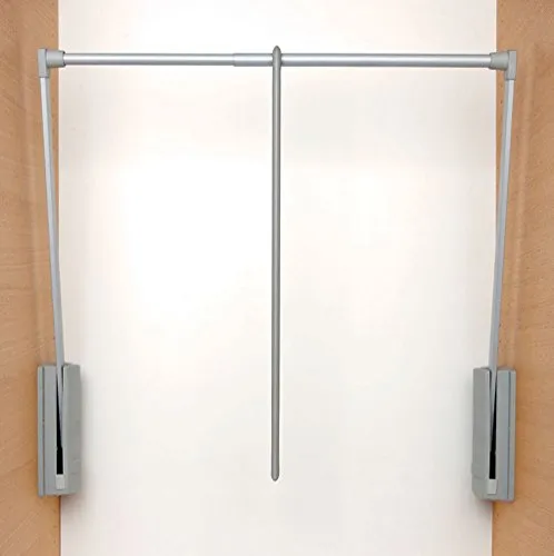 SERVETTO Kleiderbügel Höhen und Tiefen Original 77-120 Grau - Kleiderbügel für alle Zimmer, flexibel verstellbar von 77 bis 120 cm, ideal für platzsparendes Aufhängen und stilvolle Ordnung.