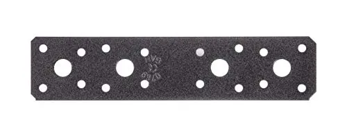 Alberts 301668 DURAVIS® Flachverbinder | schwarzdiamant duplexbeschichtet | Größe 180 x 40 x 3 mm