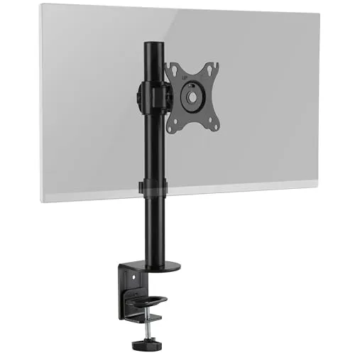 RICOO Monitor Halterung TS3411 für 17–32 Zoll - Arme für Computermonitore: Höhenverstellbare Monitorhalterung mit 360° Drehung, ideal für ergonomisches Arbeiten und Platzersparnis im Home Office.