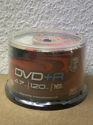 50x Emtec DVD+R 4.7 GB / 120 Minuten Rohlinge - Neu & OVP