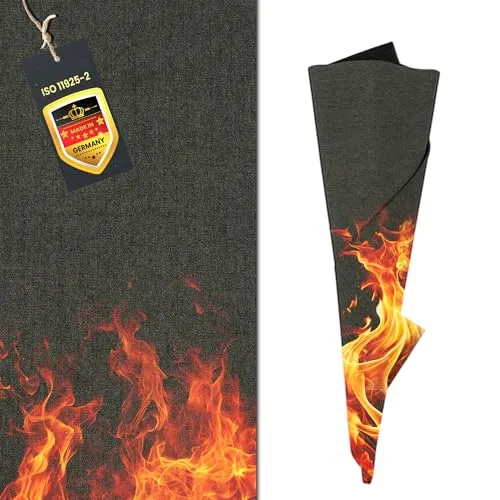 FireMat GreenSilk Edition 25x25cm, die Feuerfeste Unterlage, Brandschutzunterlage.Hitzebeständige Unterlage für Elektrogeräte wie Kaffeemaschine, Wasserkocher, Mikrowelle und weitere