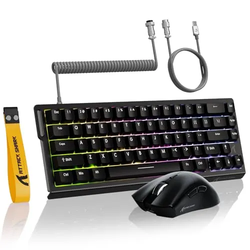 MAMBASNAKE ATTACK SHARK X68 HE Rapid Trigger Gaming-Set