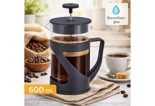 Koopman Kaffeebereiter, Glas, handlich, Kunststoff, Ziehkaffee, Kaffee