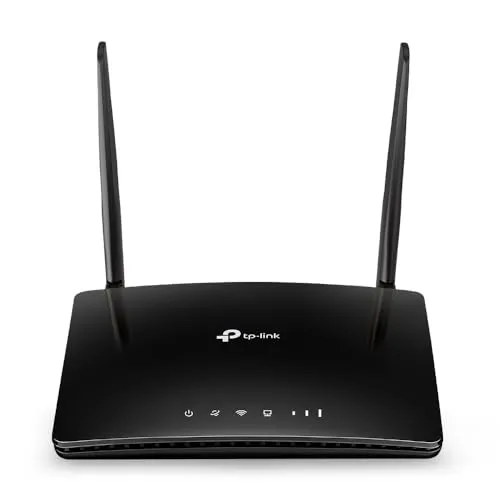 TP-Link TL-MR150 4G LTE Router - Drahtloser Router mit 300 Mb/s WLAN-Geschwindigkeit, ideal für schnelles Internet unterwegs und einfaches Management über die Tether App.