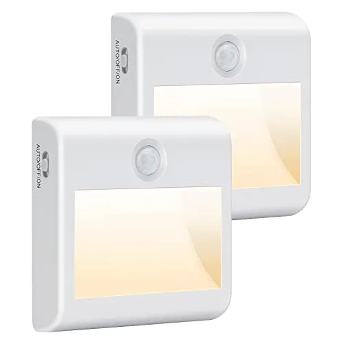 Nachtlicht mit Bewegungsmelder – 2er Set LED Nachtlichter für Kinderzimmer