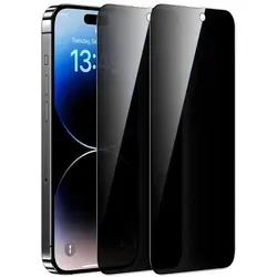 AVANA iPhone 15 Pro Panzerglas Sichtschutz Schutzfolie Display Schutzglas 9H Anti-Spy Panzerfolie 2 Stück