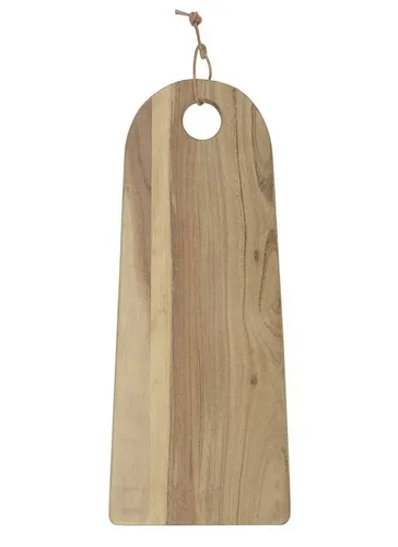 Ib Laursen Schneidebrett Servierbrett 50cm - Schneidebrett aus hochwertigem Akazienholz, ideal zum Servieren und Schneiden, mit eleganter, gerundeter Form und natürlichem Finish.