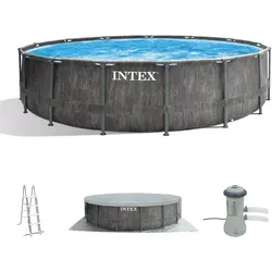 Intex Frame Pool 457 x 122 cm Komplettset Greywood