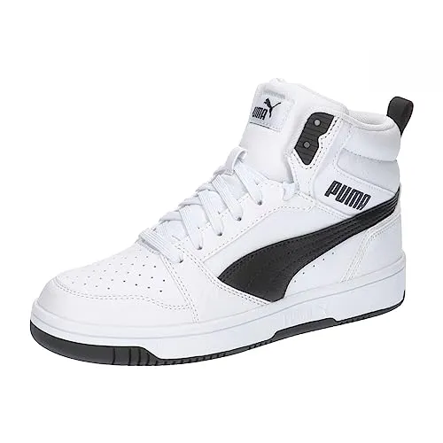 PUMA REBOUND V6 MID JR Sneaker - Sneaker für Kinder in Größe 39, sportlich und retro-inspiriert mit bequemer Dämpfung für optimalen Tragekomfort. Ideal für aktive Kids, die Stil und Funktionalität schätzen.