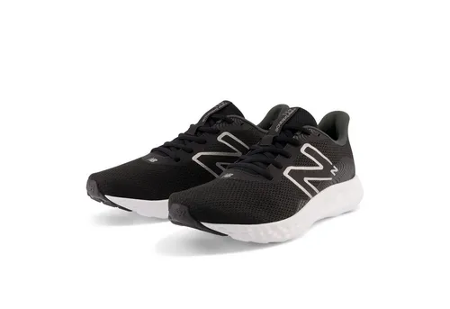 Sneaker 411 Herren Schwarz Größe 41.5 - Sportliche Sneaker 411 von New Balance in Schwarz, ideal für Läufer. Bequemes Obermaterial aus Textil und Synthetik für optimalen Tragekomfort.