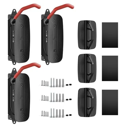 HOKO-VELO 30 3er Set Fahrradhalterung - Fahrradhalter- & -ständer, seitlich schwenkbar und platzsparend, ideal für Mountainbikes und Rennräder, belastbar bis 30 kg – perfekte Lösung für jede Wohnsituation.