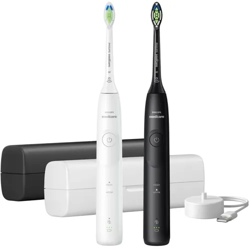 Philips Sonicare Series 5500 HX7119/02 - Elektrische Zahnbürste mit intelligenter Andruckkontrolle und 2 Reinigungsprogrammen, ideal für eine gründliche und schonende Zahnreinigung, inkl. 2 Aufsteckbürsten und Reiseetui.