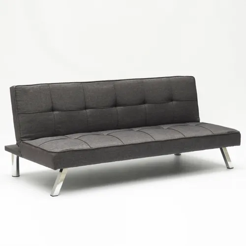 Design Schlafsofa Gemma, moderne 2-Sitzer Couch Mit Schlaffunktion - Dunkel Grau