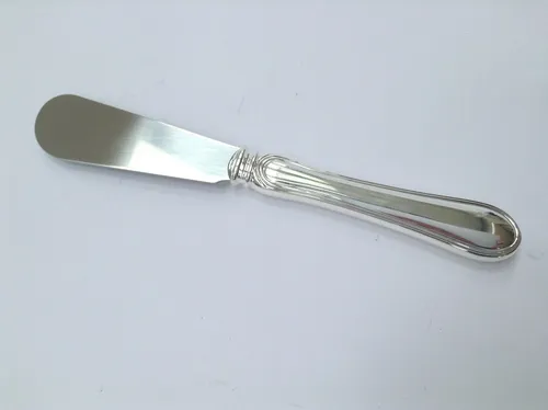 Buttermesser (versilbert, Tafel, festlich, Käsemesser, NEU, Edelstahlklinge)