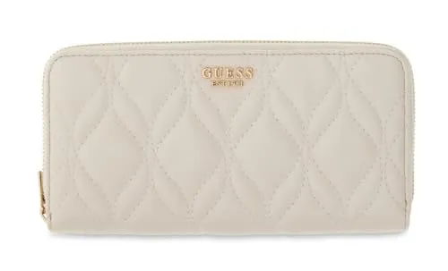 GUESS Maxine SLG Zip Around Wallet in Cream White in weiß von GUESS